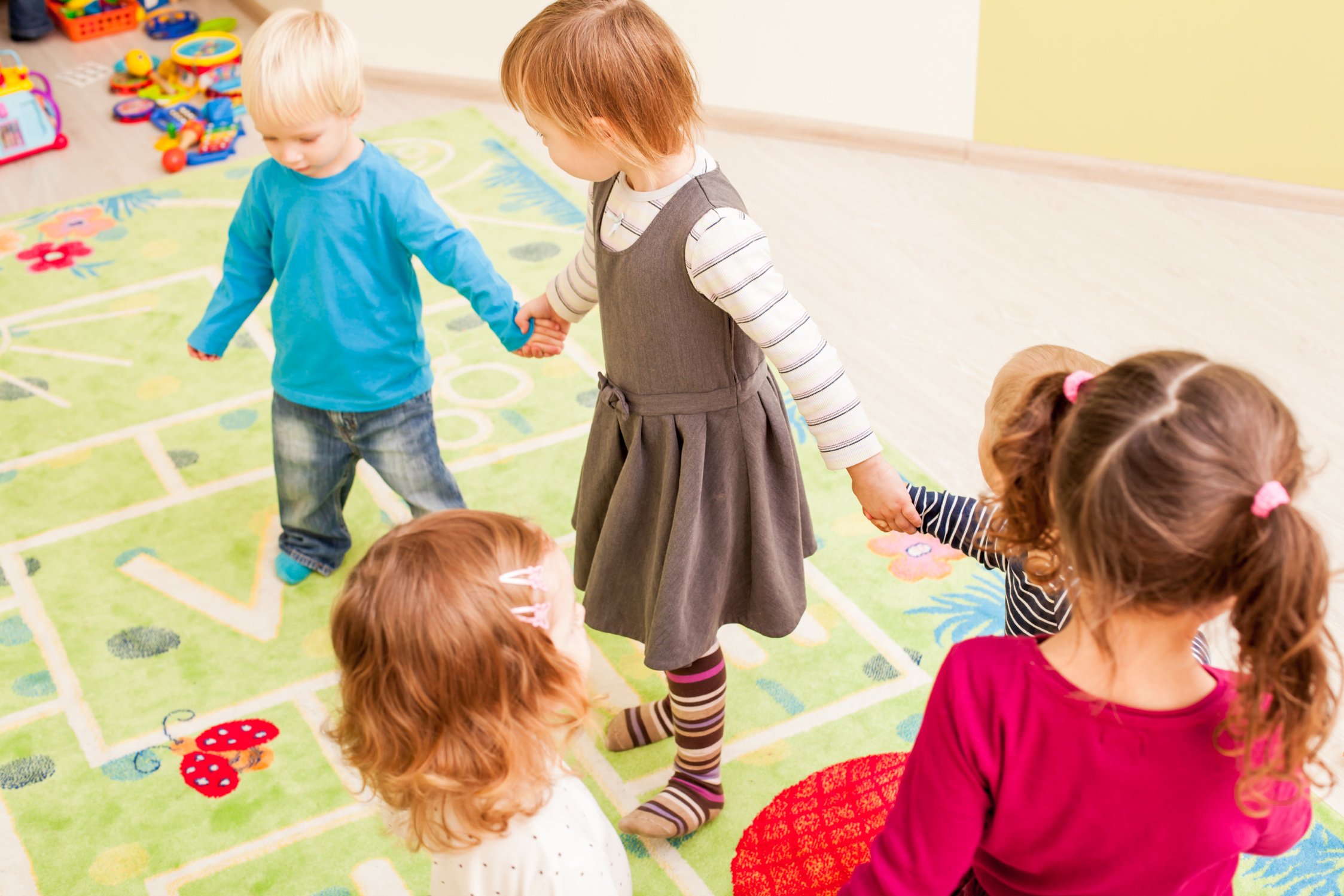 Group of Little Children Dancing